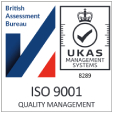 ISO 9001 quality management, UKAS accredited