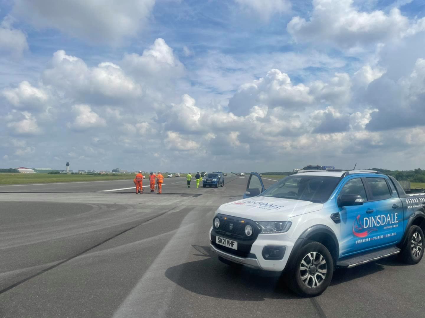 Large-scale machine surfacing works carried out by Dinsdale Contracts